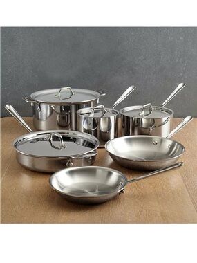 All-Clad D3 Stainless Steel 10-Piece Cookware Set BNIB